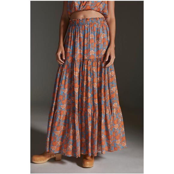 Sundry Saanvi Floral Skirt Tiered Size Small - Picture 1 of 6